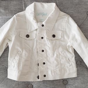 White Jean Jacket Size Small 6 / 6x Cat & Jack